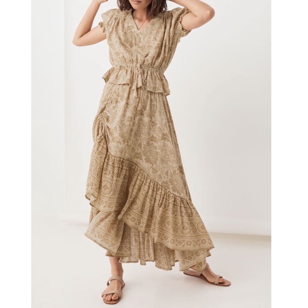 Lioness Ruched Maxi Skirt / Smoky - Picture 7 of 12